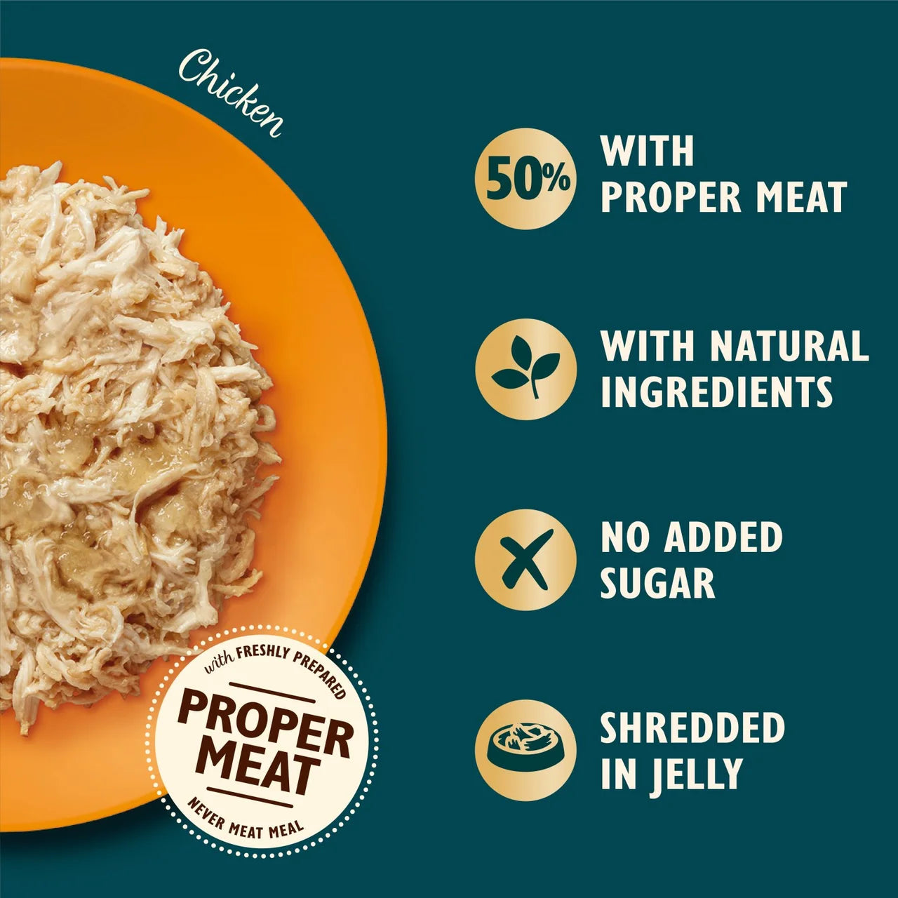 Lily's Kitchen Cat Shredded Fillets Chicken in Jelly 70g