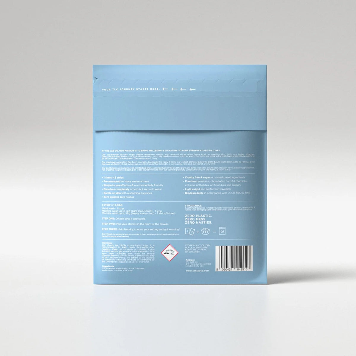 The Lab Co. Laundry Detergent Strips Soothing 32pk