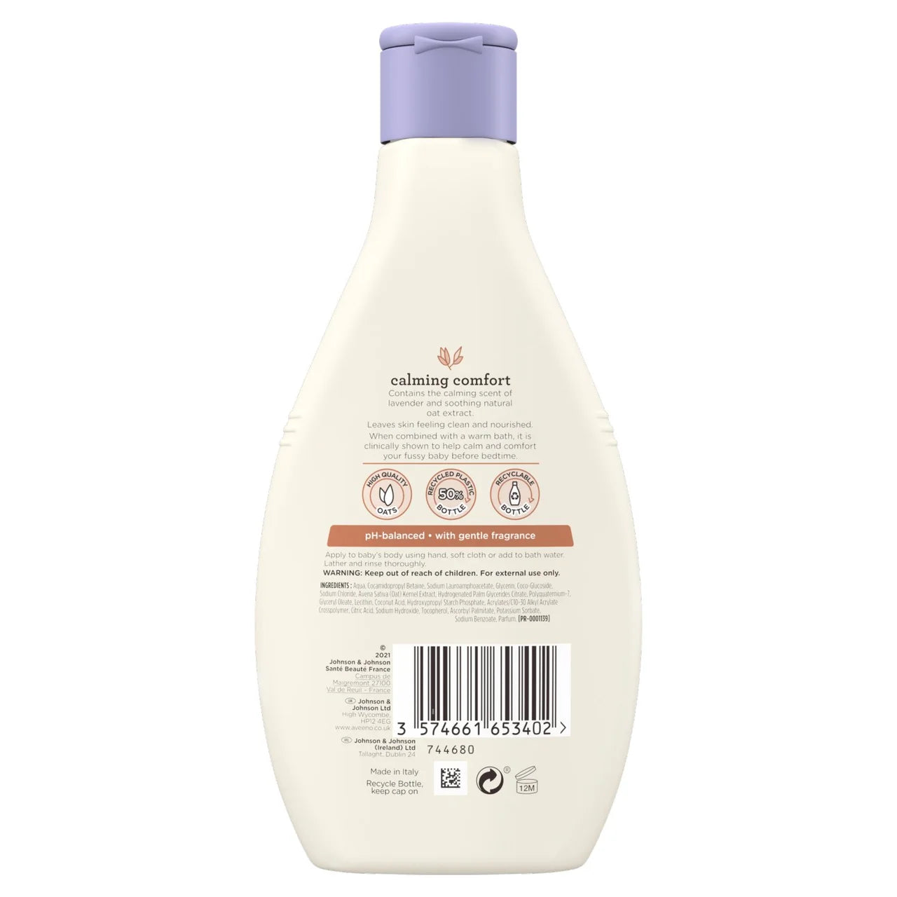 Aveeno Baby Calming Comfort Bedtime Bath & Wash 250ml