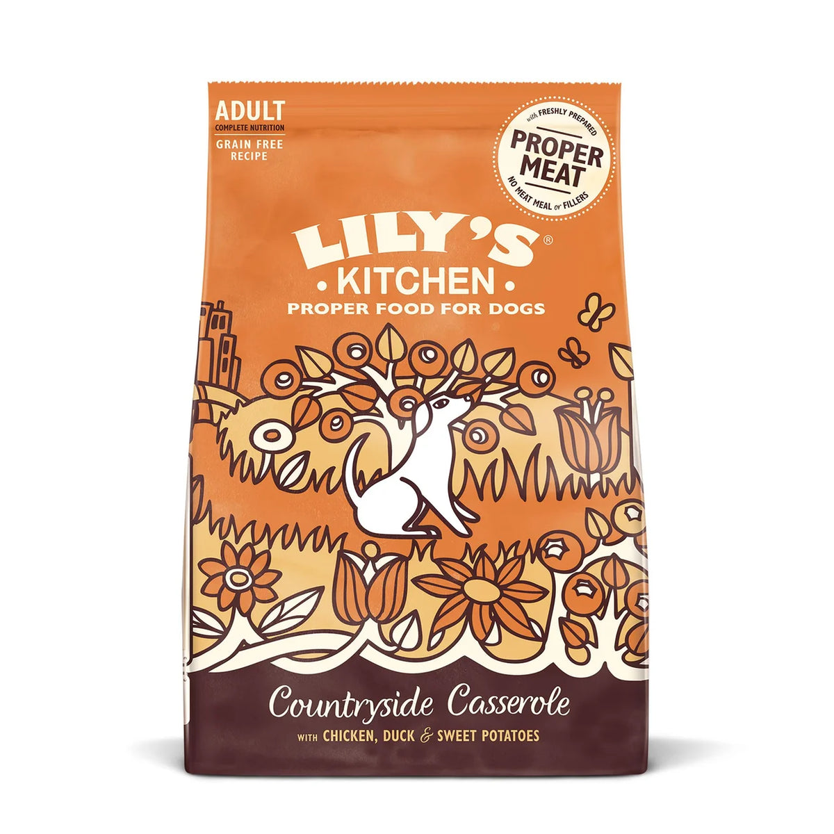 Lily's Kitchen Dog Chicken & Duck Countryside Casserole Adult Dry Food 2.5kg