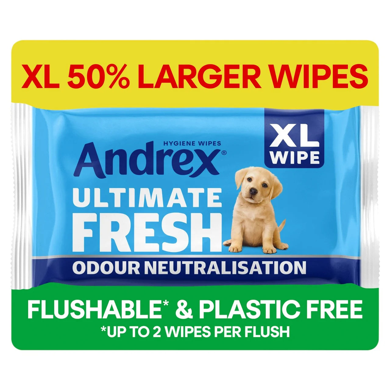 Andrex Ultimate Fresh Flushable XL Hygiene Wipes 28 per pack