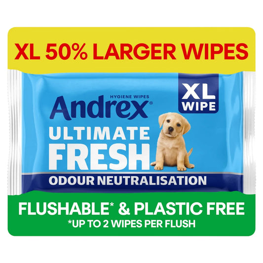 Andrex Ultimate Fresh Flushable XL Hygiene Wipes 28 per pack