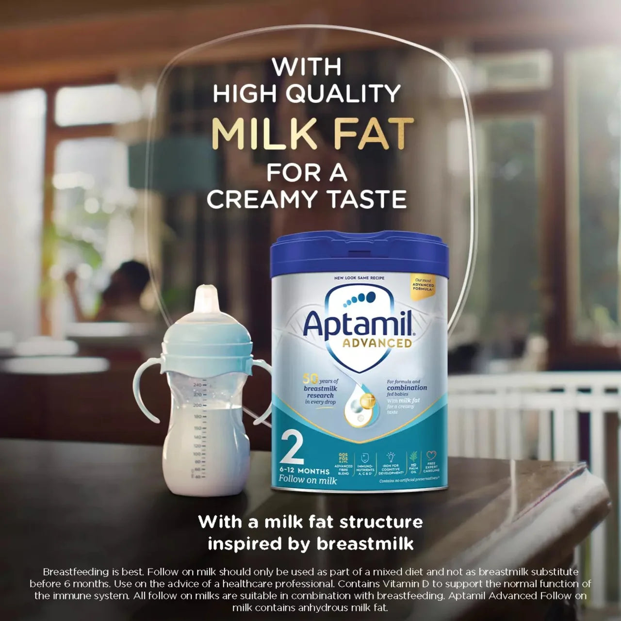 Aptamil Advanced 2 Follow On Baby Milk Formula Powder 6-12 Months 800g