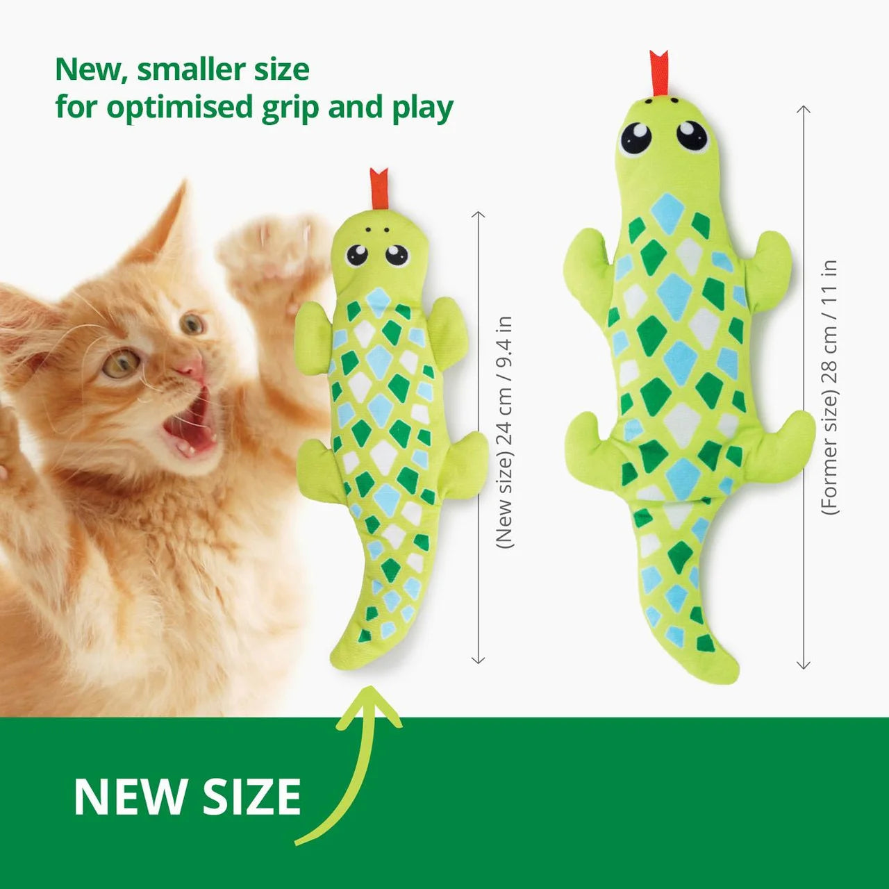 Catit Groovy Mini Gecko Green