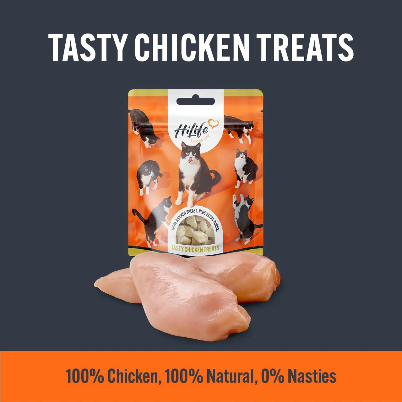 HiLife It's only Natural Chicken Breast Cat Treats 30g
