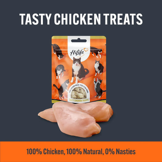 HiLife It's only Natural Chicken Breast Cat Treats 30g