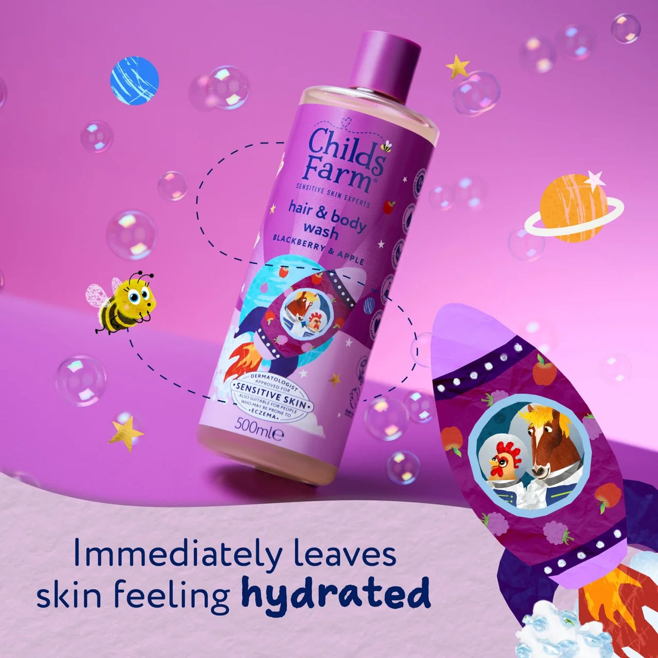 Childs Farm Hair & Body Wash, Blackberry & Apple 500ml