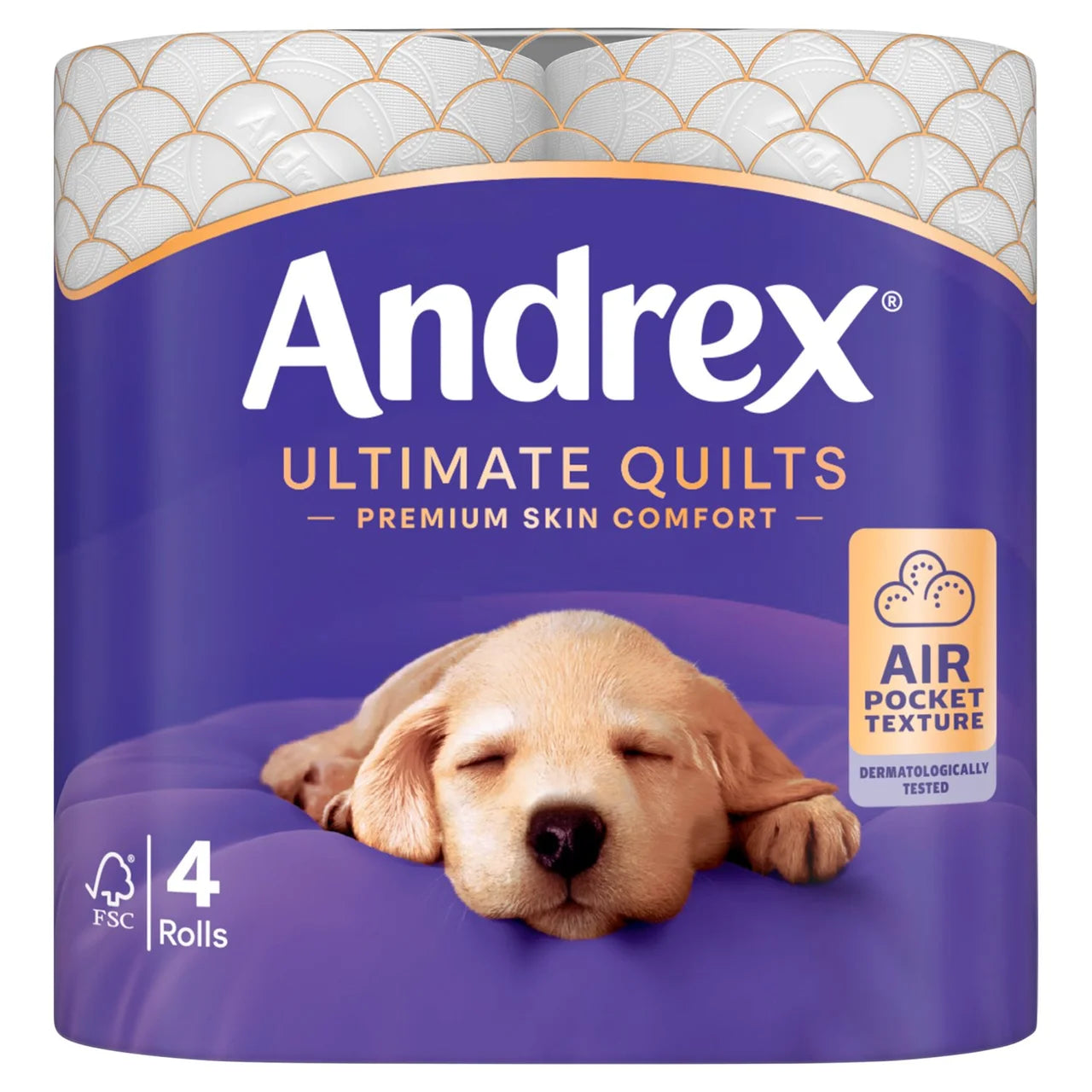 Andrex Ultimate Quilts Toilet Roll 4 per pack
