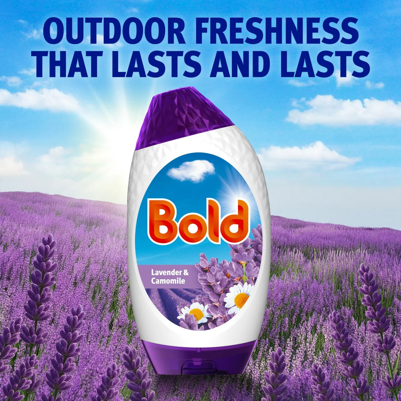 Bold 2In1 Washing Liquid Gel Lavender & Camomile 40 Washes 1320ml