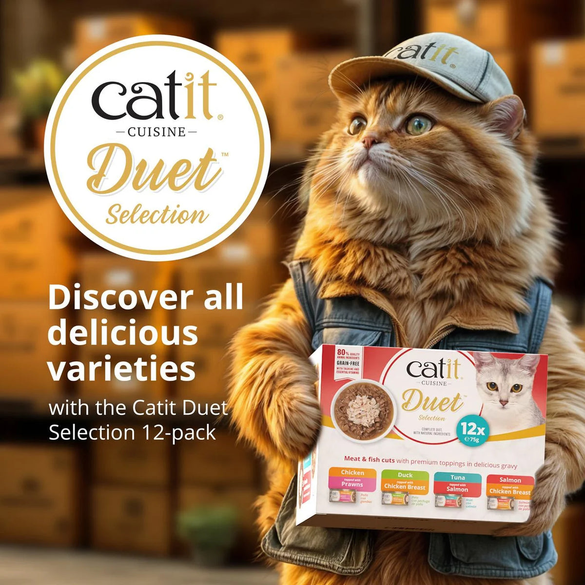 Catit Duet Chicken with Prawns 75g
