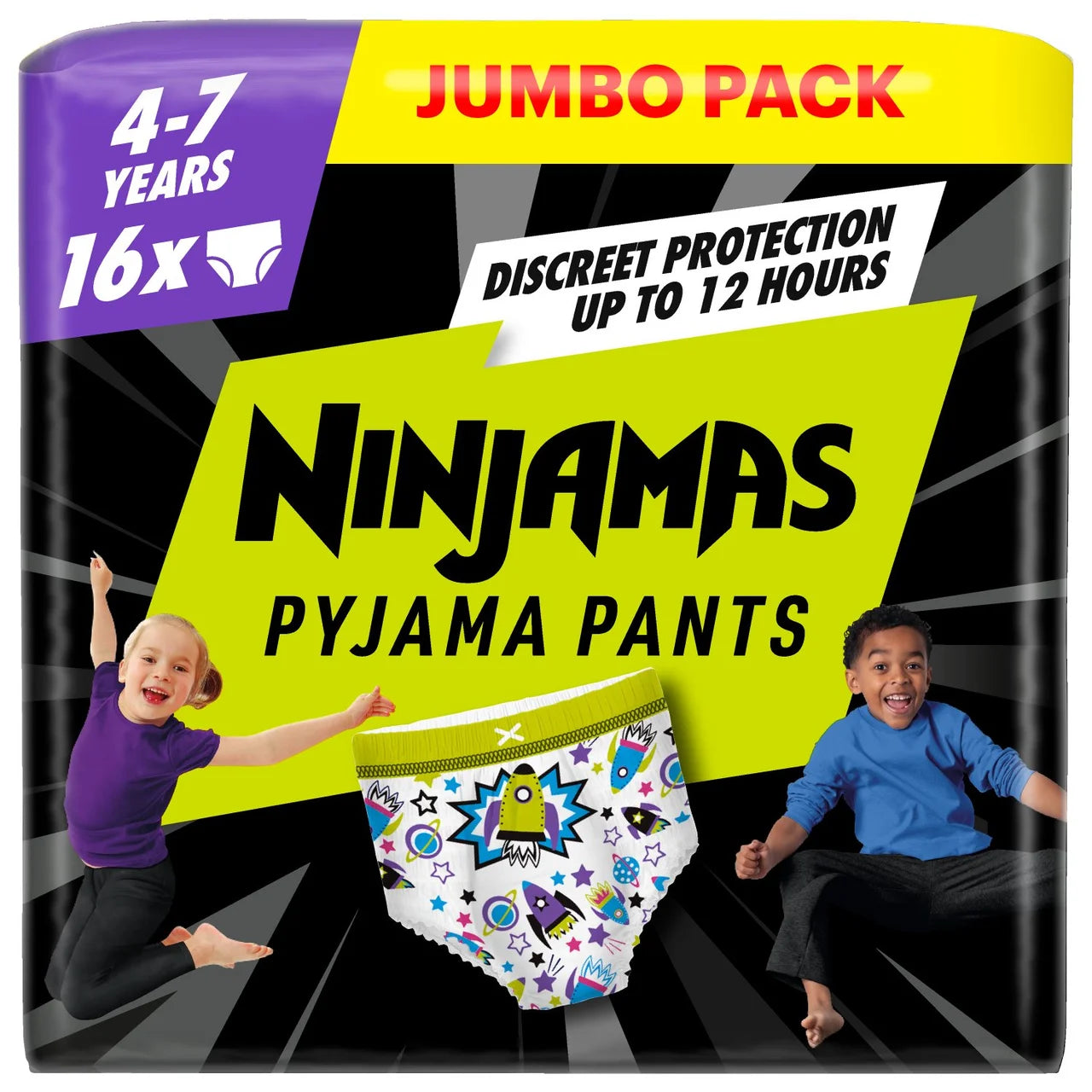 Ninjamas Pampers Ninjamas Pyjama Pants Boys 4-7 Years 16 per pack