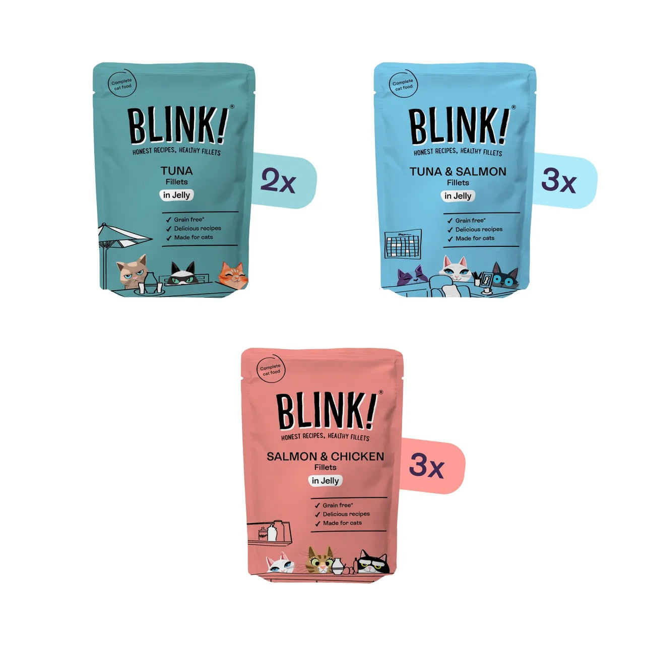 Blink Fish Selection Multipack Wet Cat Food 8 x 85g