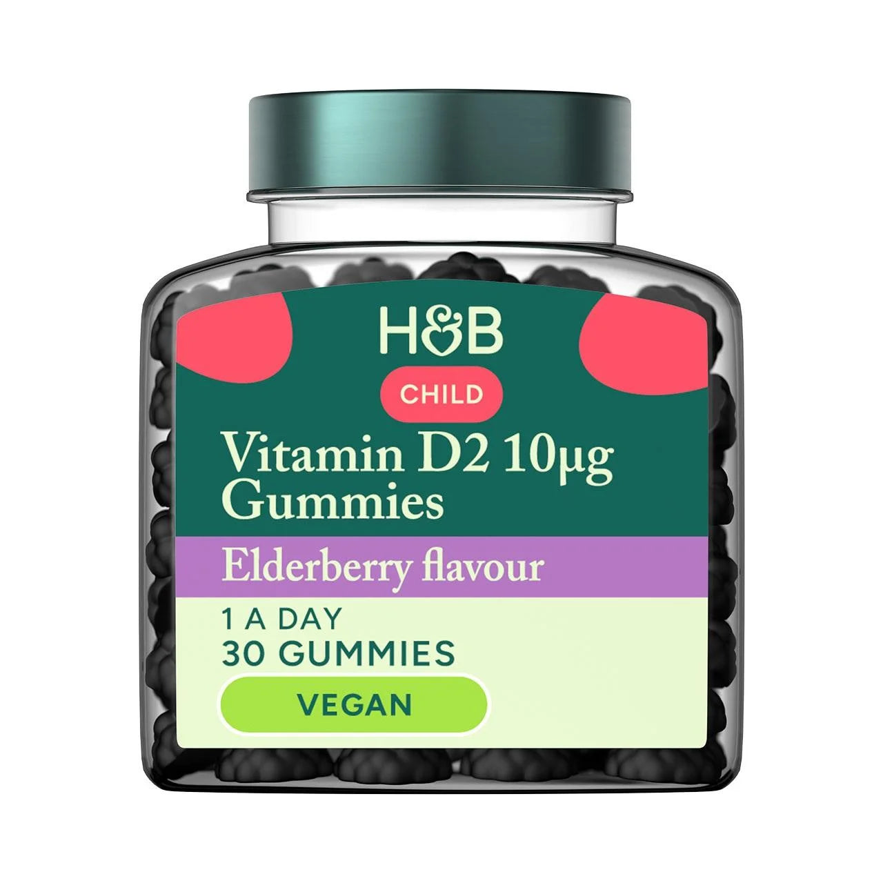 Holland & Barrett Child Vitamin D Gummies Elderberry 30 per pack