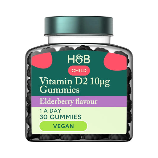 Holland & Barrett Child Vitamin D Gummies Elderberry 30 per pack