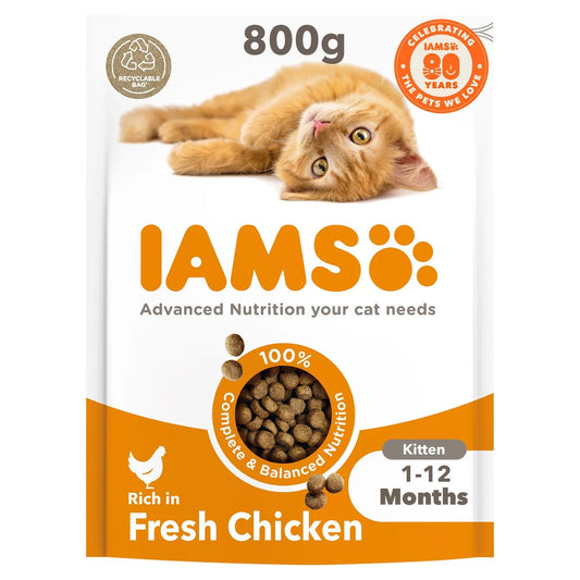 IAMS Advanced Nutrition Kitten Food Fresh Chicken 800g