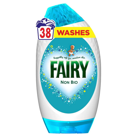 Fairy Non Bio Washing Liquid Gel For Sensitive Skin 38 Washes 1.254L