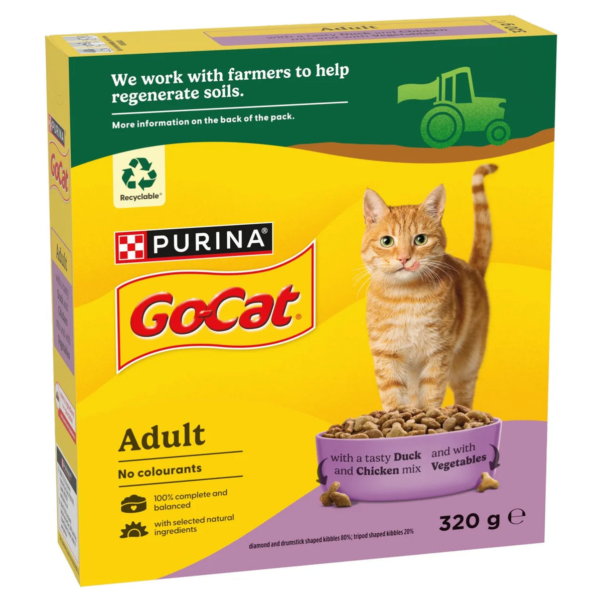 Go-Cat Chicken and Duck Dry Cat Food 320g