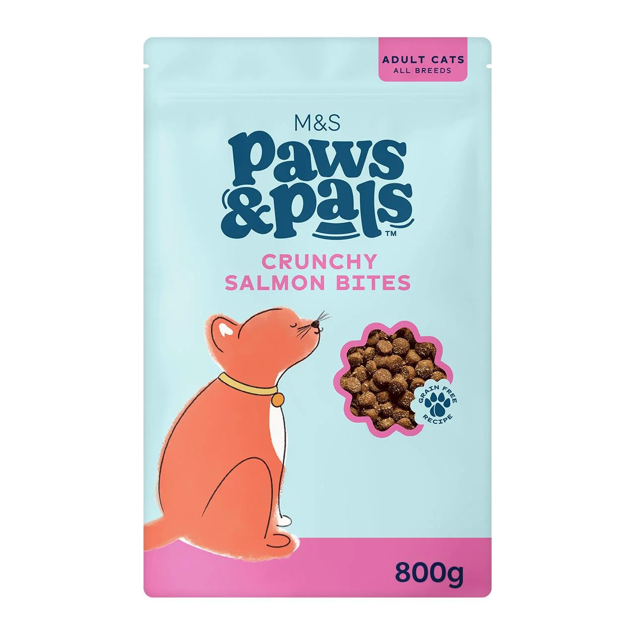 M&S Paws & Pals Crunchy Salmon Bites 800g