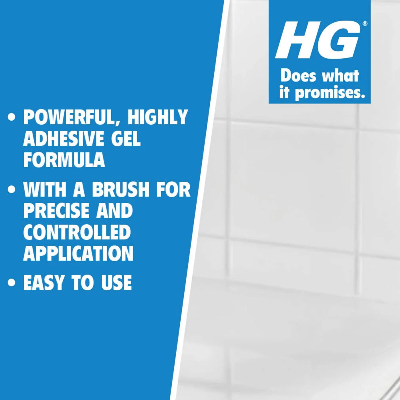 HG Power Gel Brush Grout Cleaner 250ml