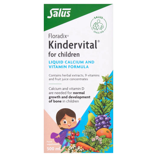 Floradix Kindervital Kid's Liquid Calcium and Vitamin Formula 3yrs+ , 500ml