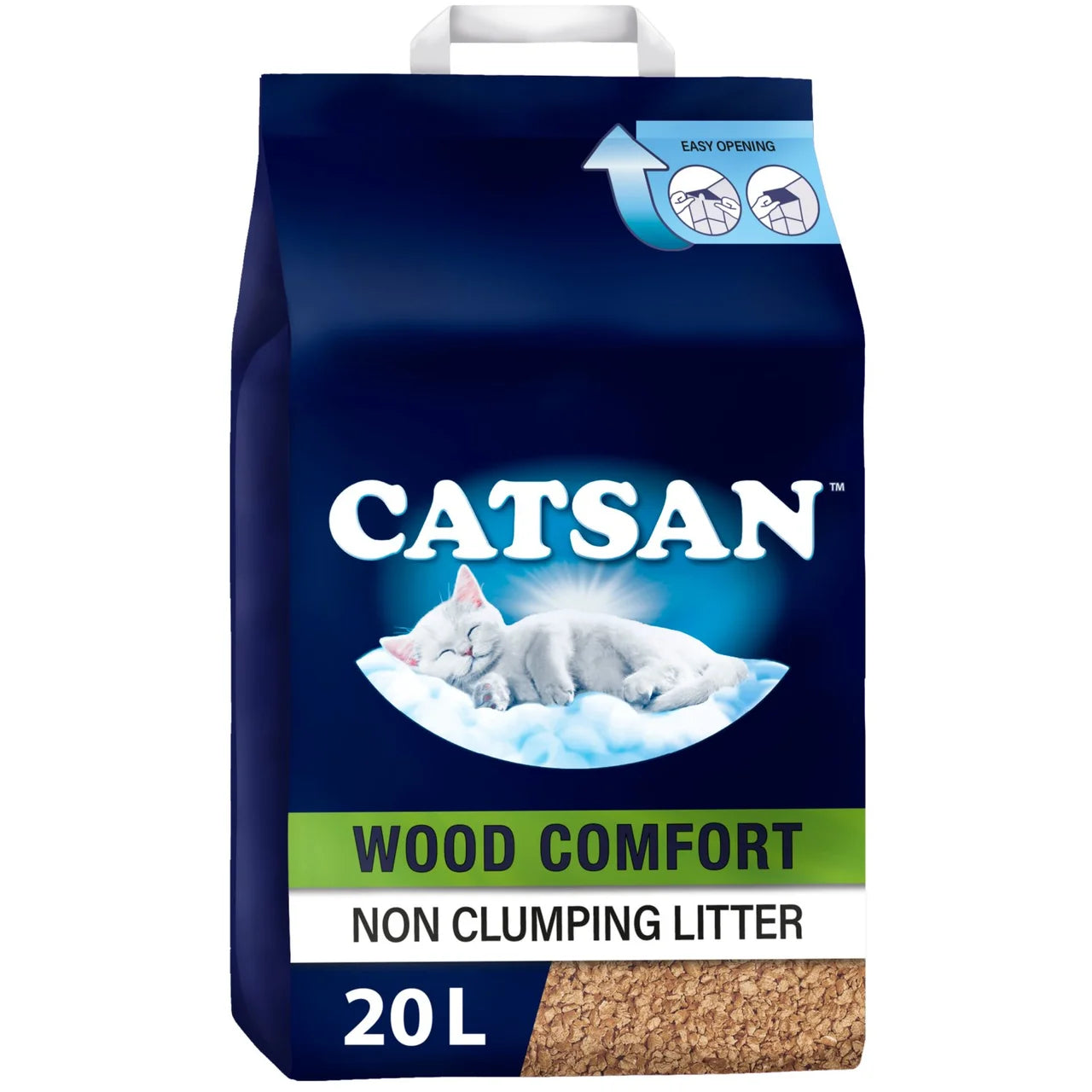 Catsan Wood Comfort Non Clumping Cat Litter 20L