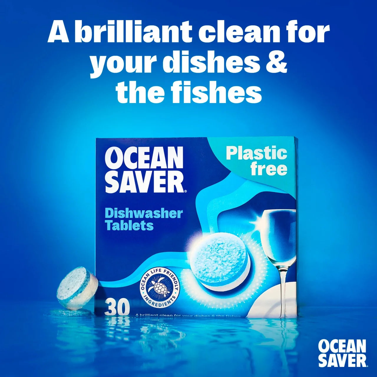OceanSaver Plastic Free Eco Dishwasher Tablets 100 per pack
