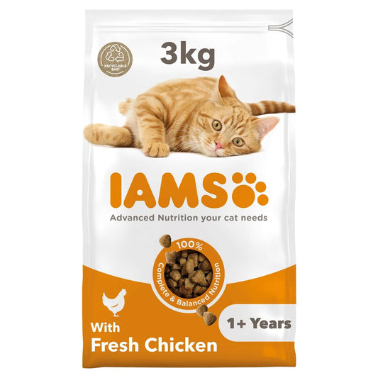 IAMS Adult Dry Cat Food Chicken 3kg