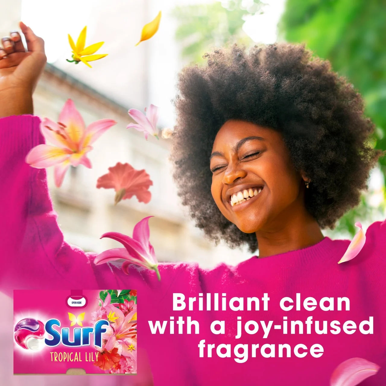 Surf Tropical Lily 3 in 1 Laundry Washing Detergent Capsules 15 Washes