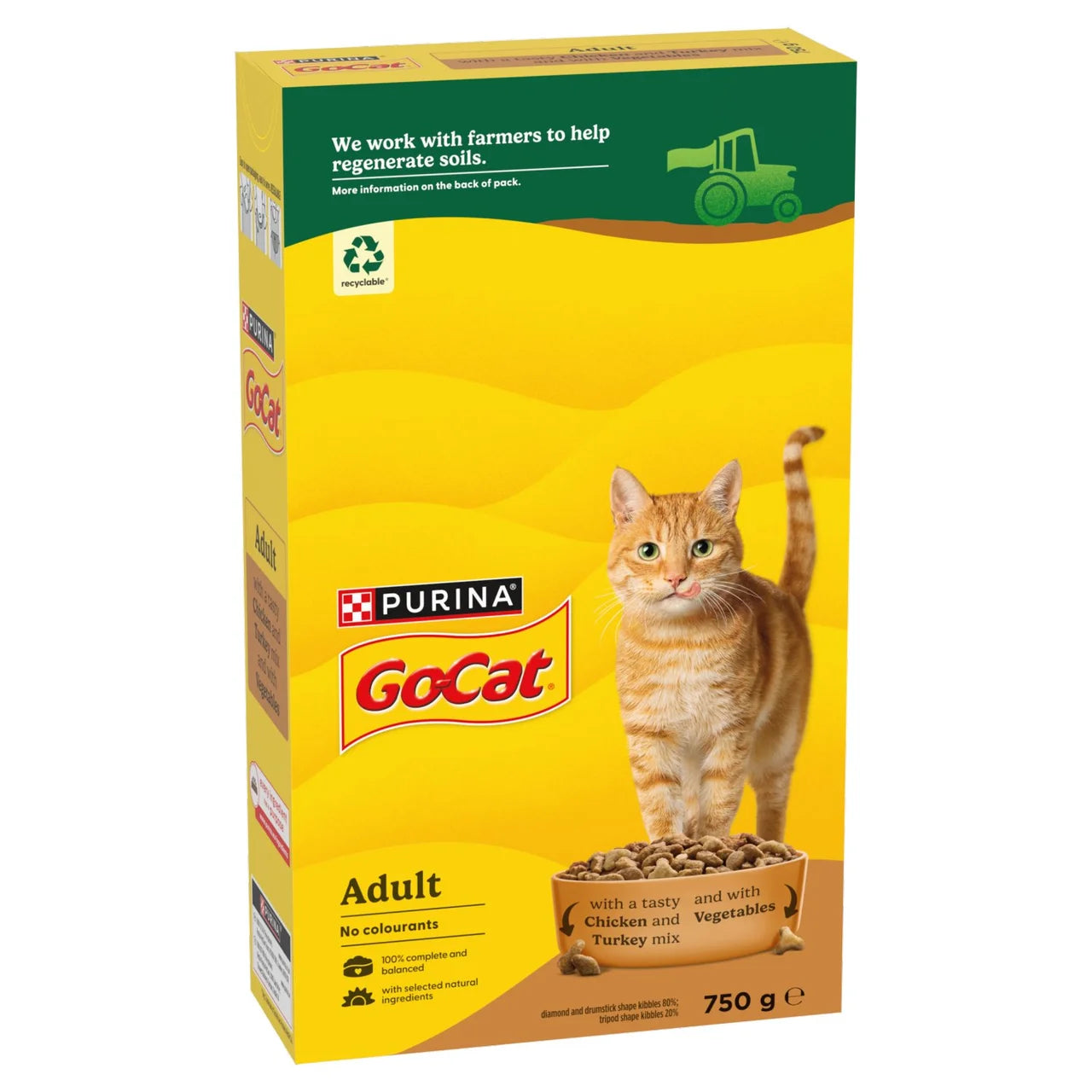 Go-Cat Chicken and Turkey Dry Cat Food 750g