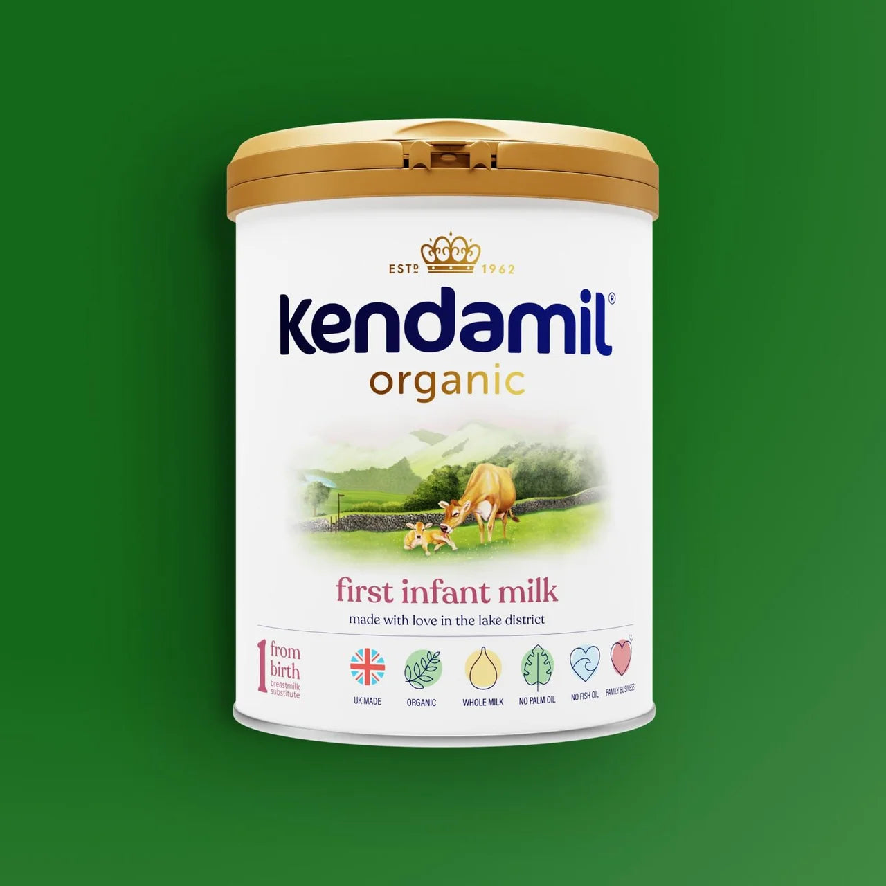 Kendamil Organic 1 First Infant Milk Powder, From Birth 800g