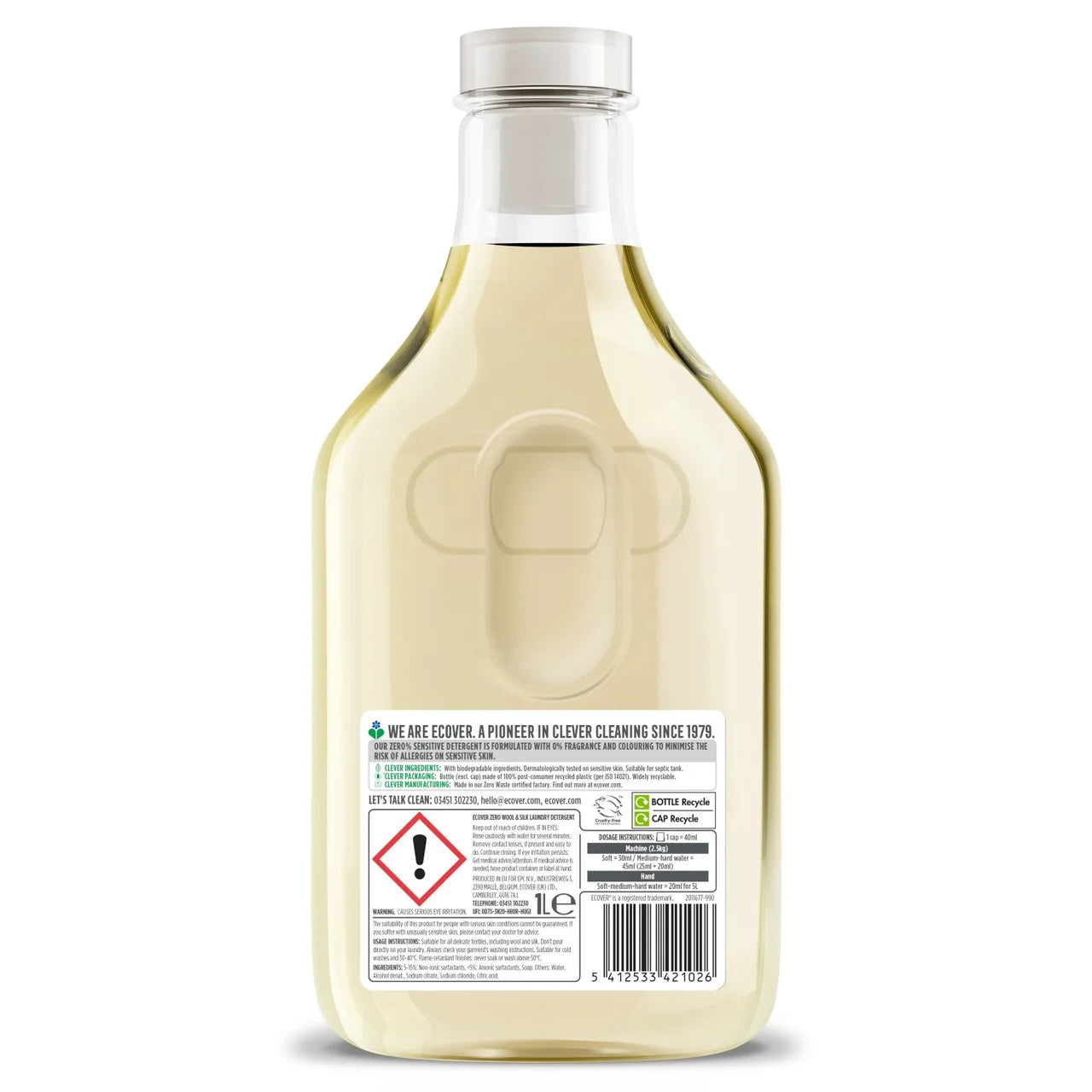 Ecover Zero Delicate Laundry Liquid 22 Wash 1L