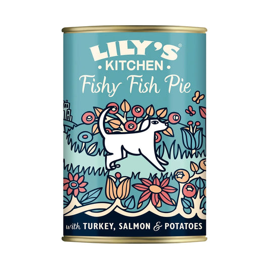 Lily's Kitchen Fishy Fish Pie with Peas for Dogs 400g