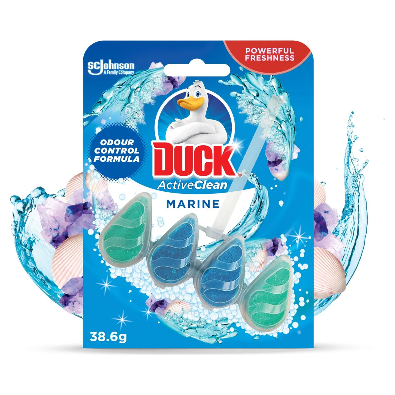 Duck Active Clean Toilet Rim Block Marine 37g