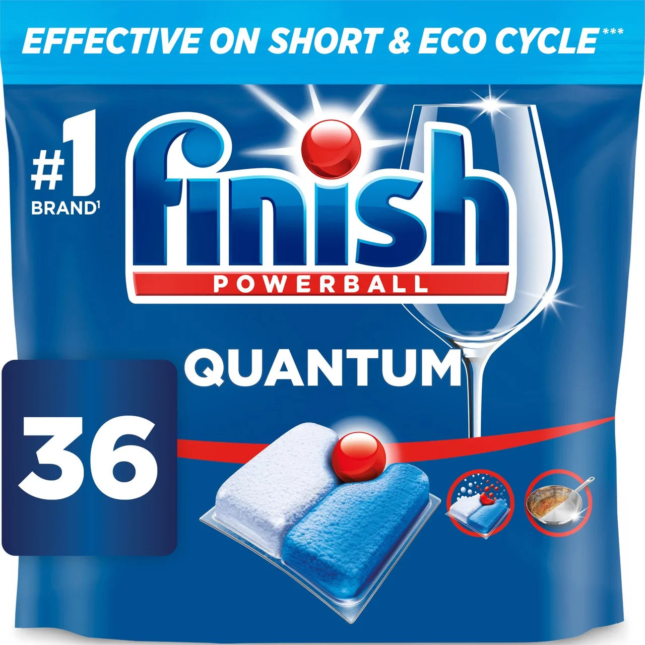 Finish Quantum All in One Dishwasher tablets Regular 36 per pack