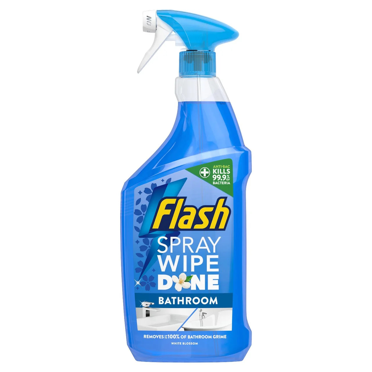 Flash Spray.Wipe.Done. Bathroom Antibac Cleaning Spray White Blossom 800ML
