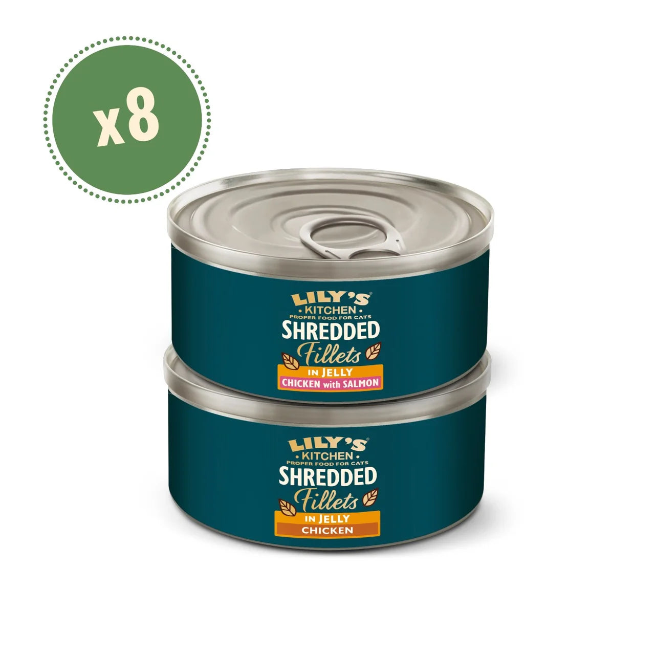 Lily's Kitchen Cat Shredded Fillets in Jelly Multipack 8 x 70g