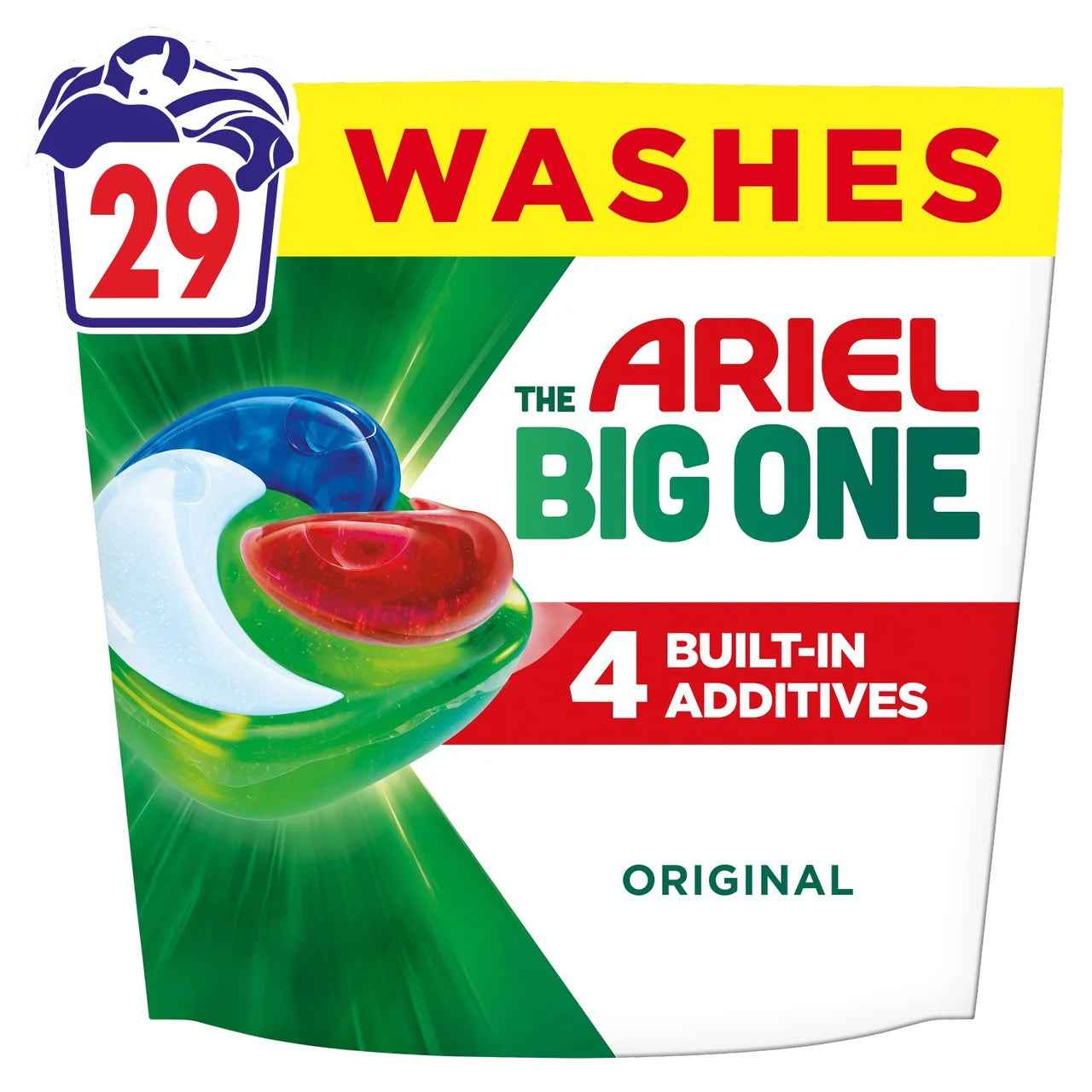 Ariel The Big One Original Washing Liquid Pods 29 Washes