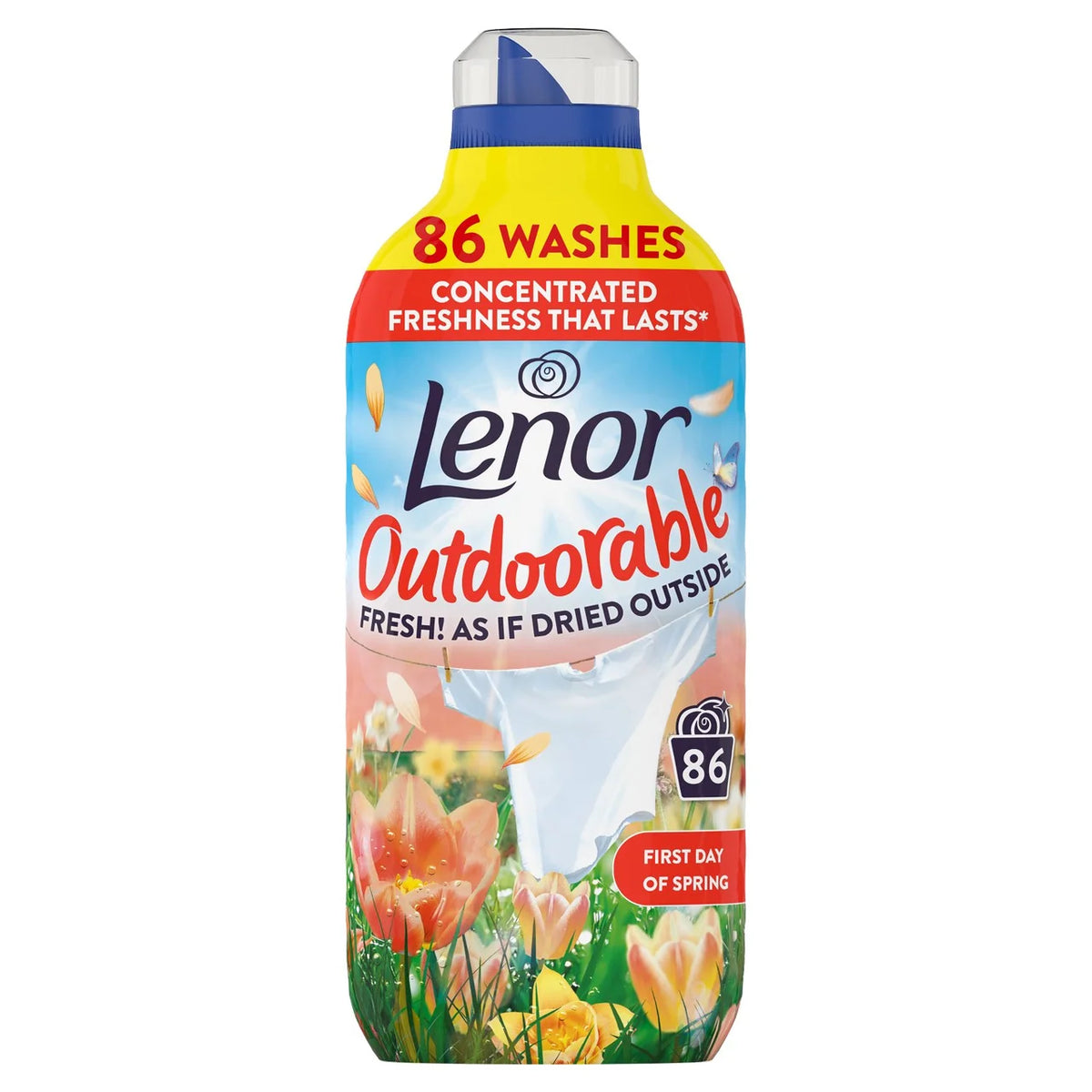 Lenor Outdoorable Fabric Conditioner First Day Of Spring 86 Washes 1204ml