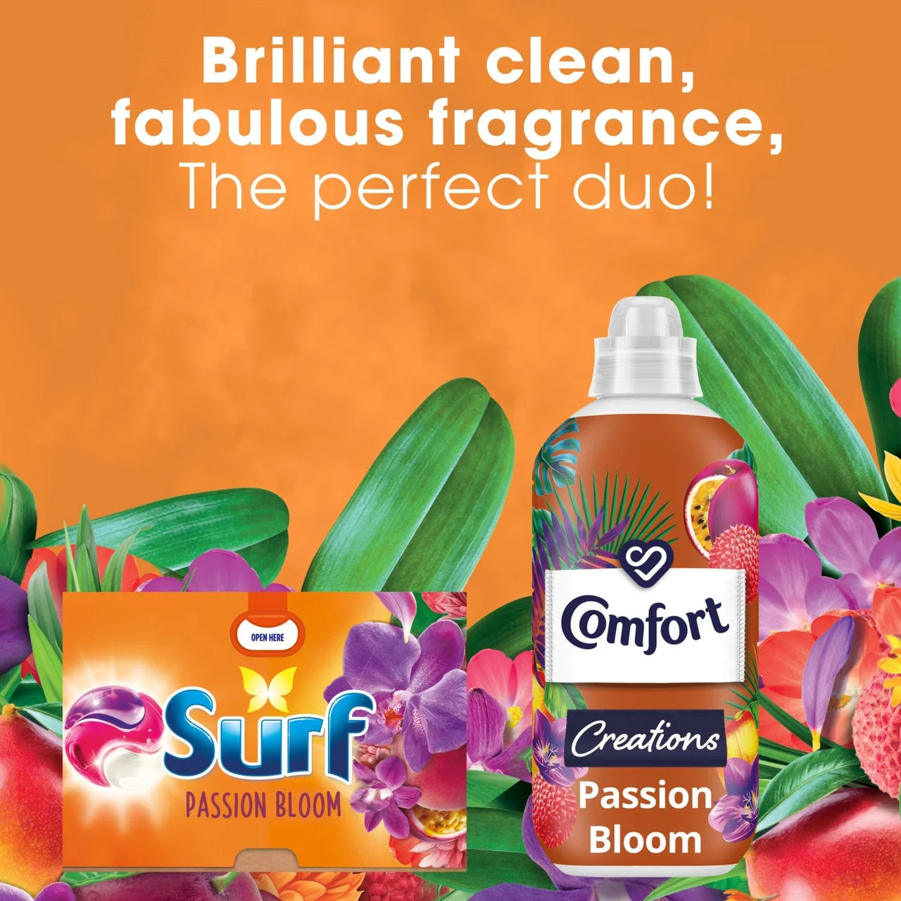 Surf Passion Bloom 3 in 1 Laundry Washing Detergent Capsules 26 Washes