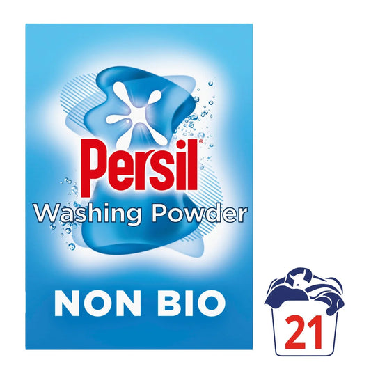 Persil Fabric Cleaning Washing Powder Non Bio 21 Wash 1.05kg