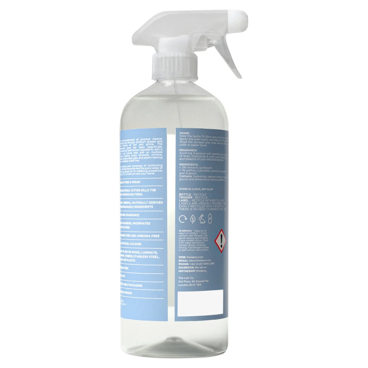 The Lab Co. Soothing All Purpose Cleaner Antibacterial 750ml