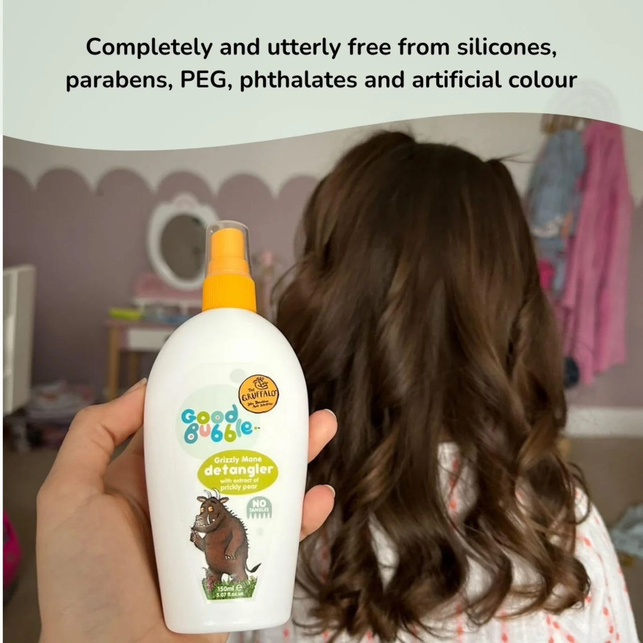 Good Bubble The Gruffalo Grizzly Mane Detangler with Prickly Pear 150ml