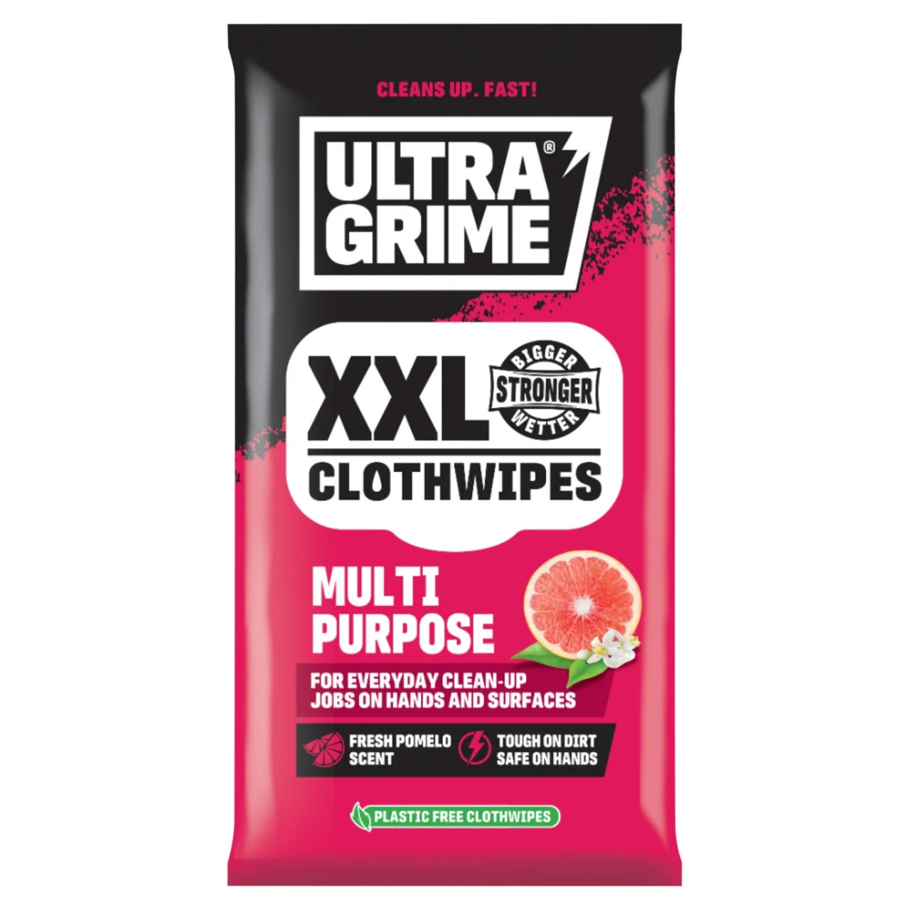UltraGrime Multipurpose Pomelo XXL Clothwipes 20 per pack
