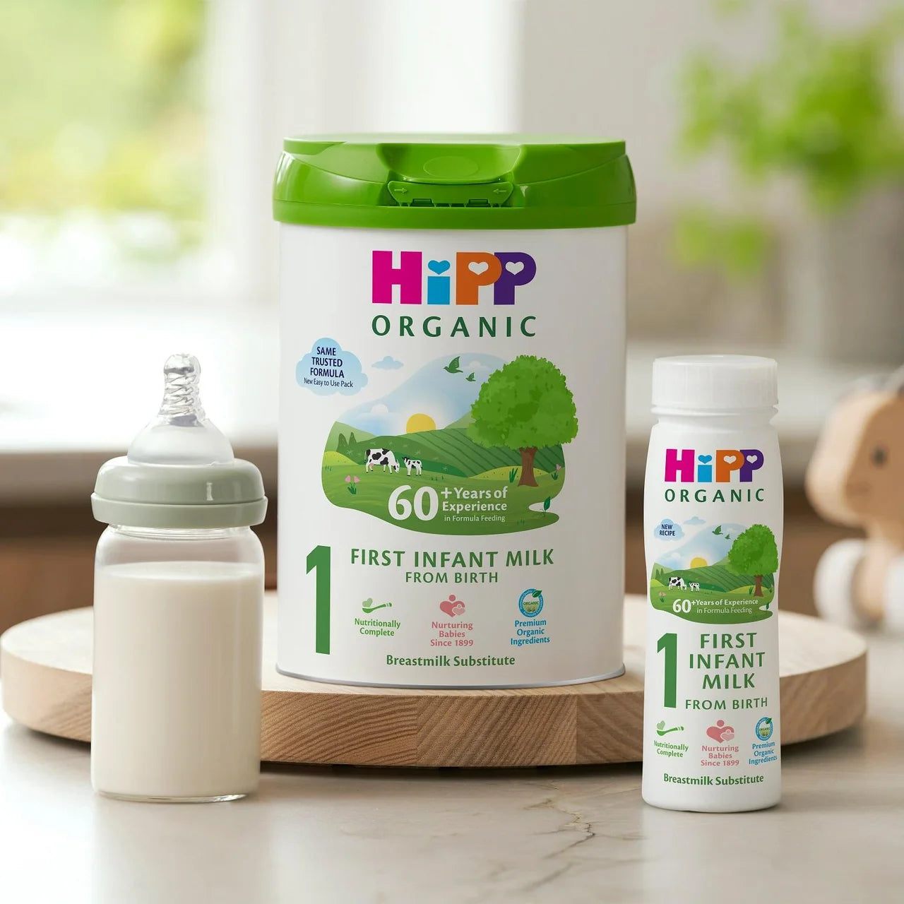 HiPP Organic 1 First Infant Baby Milk Liquid Formula From Birth 6 x 200ml