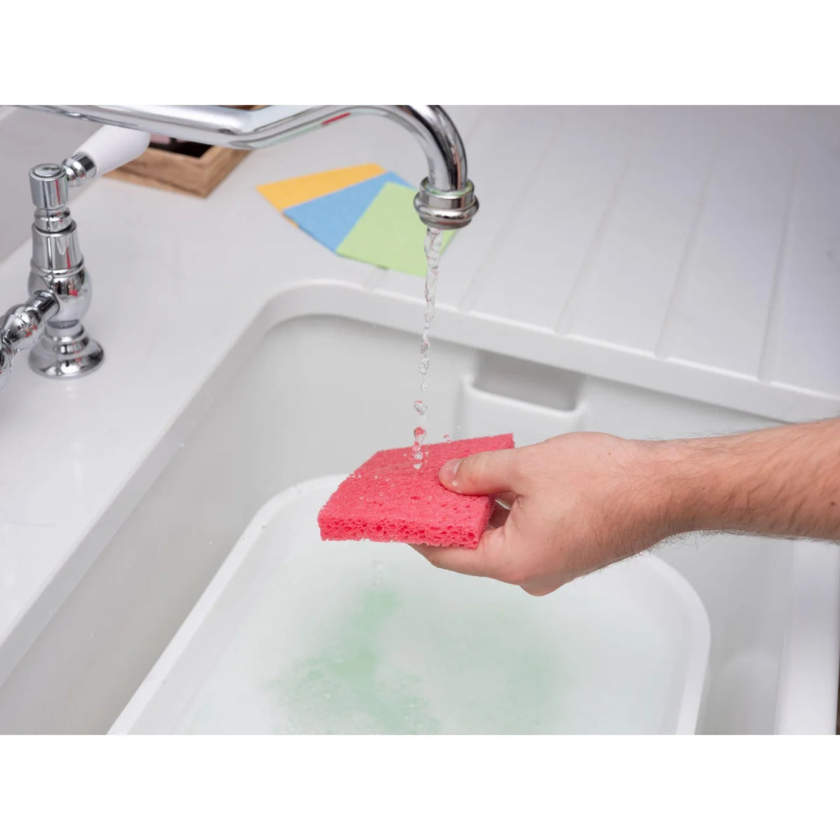 Fairy Original Eco Compostable Compressed Pop up Dish Cleaning Sponges 12 per pack
