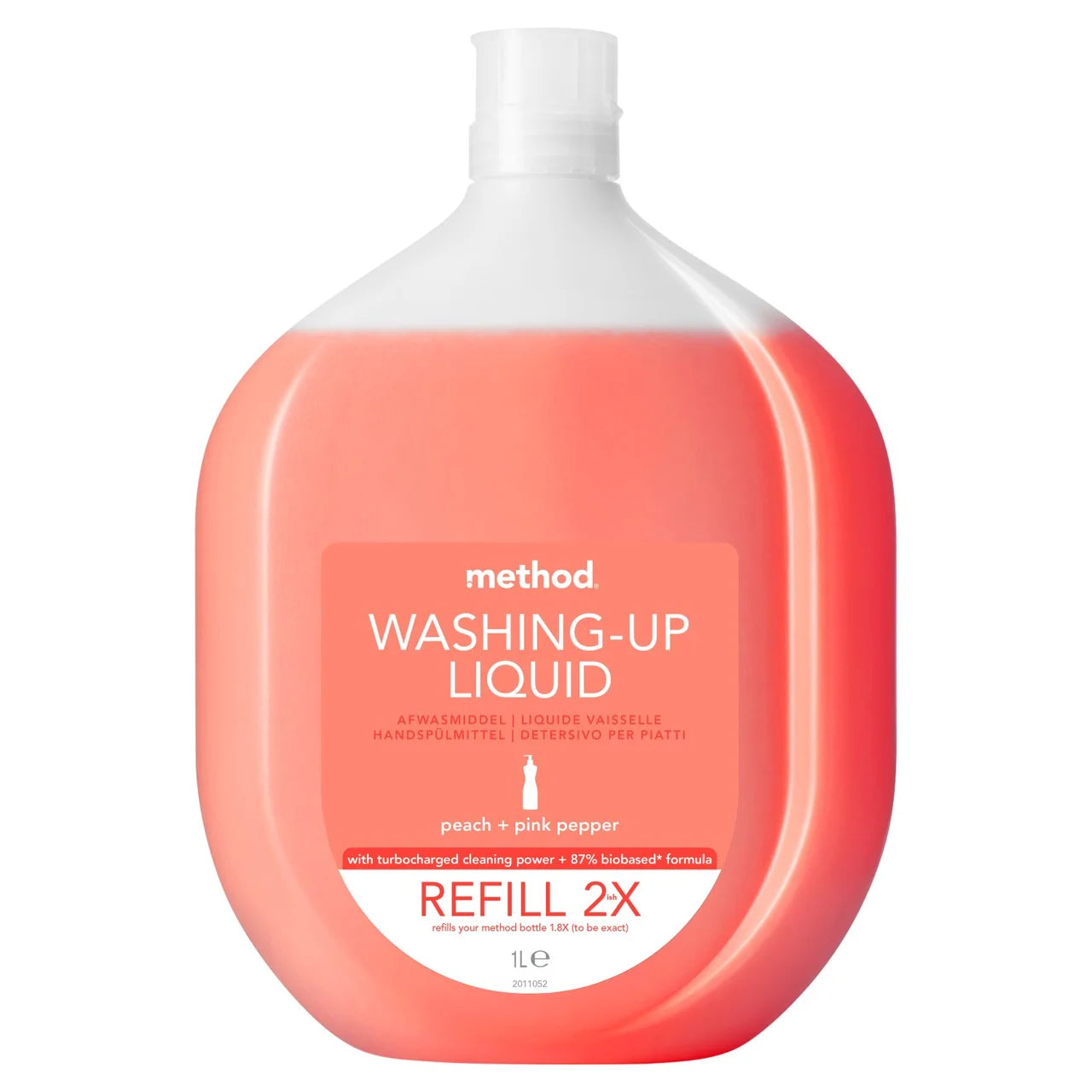 Method Washing Up Liquid Refill Peach & Pink Pepper 1L