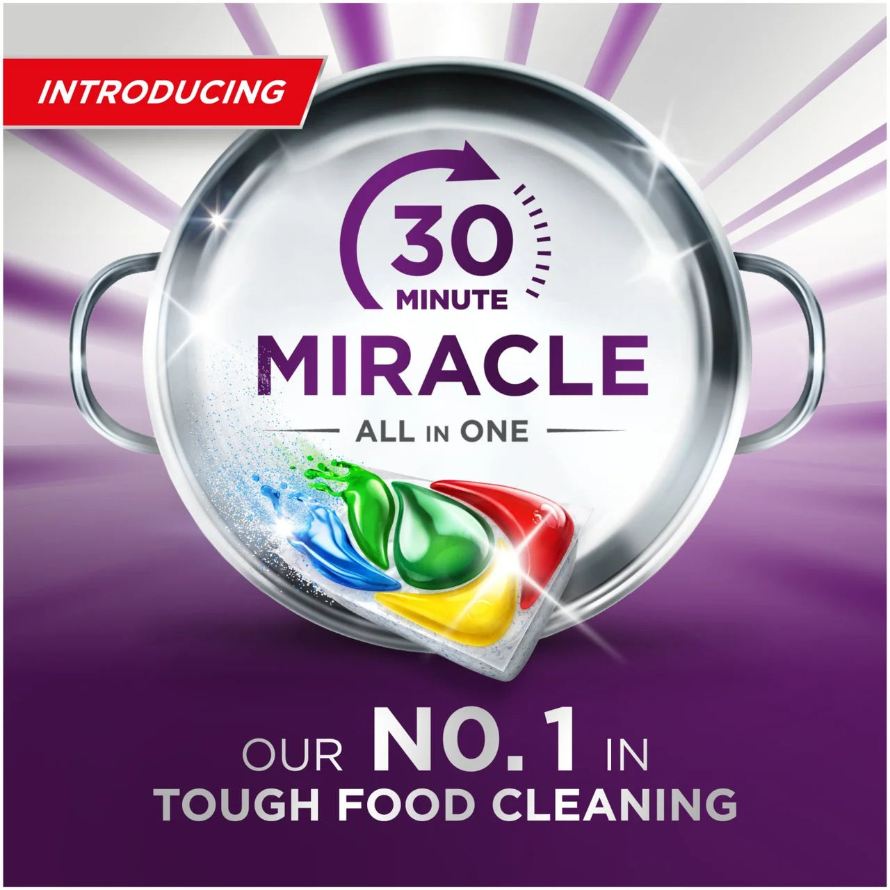 Fairy 30 Minute Miracle Dishwasher Tablets 74ct