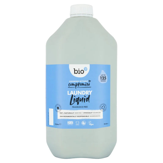 Bio-D Fragrance Free Non-Bio Eco Laundry Liquid Refill 5L