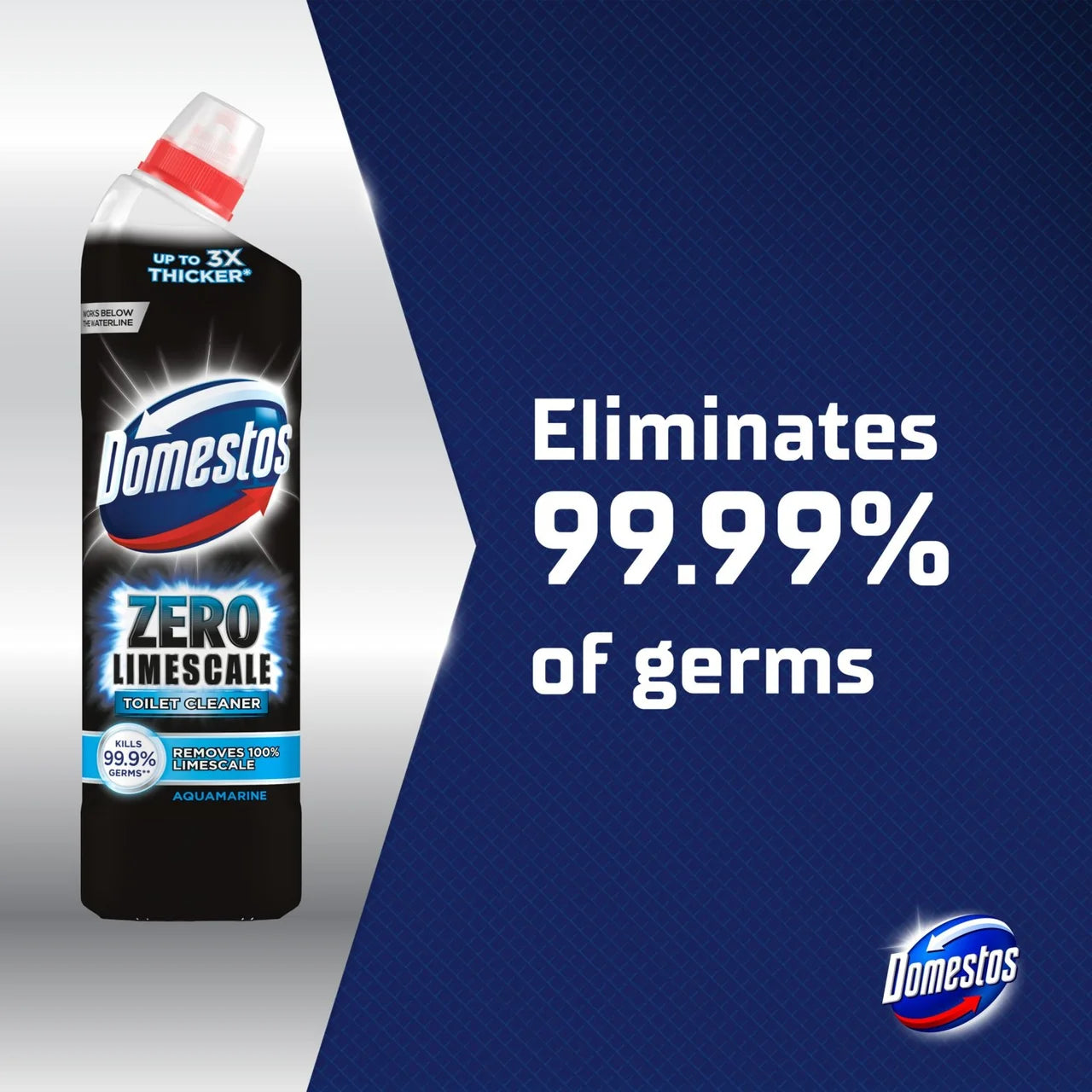 Domestos Zero Limescale Toilet Cleaner Ocean 750ml