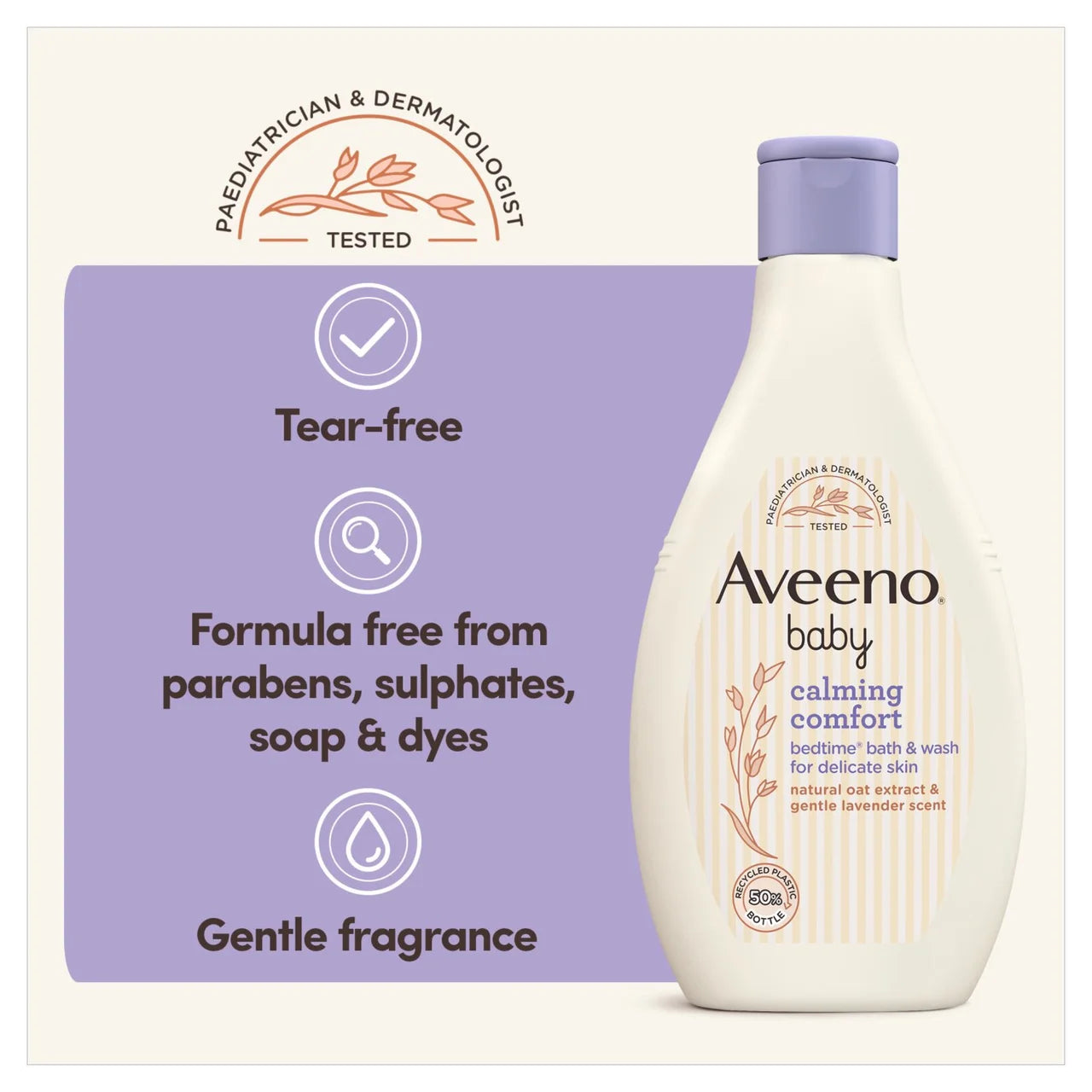 Aveeno Baby Calming Comfort Bedtime Bath & Wash 250ml